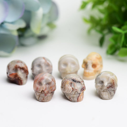 0.92" Mexican Onyx Mini Skull Crystal Carving Bulk Wholesale Wholesale Crystals