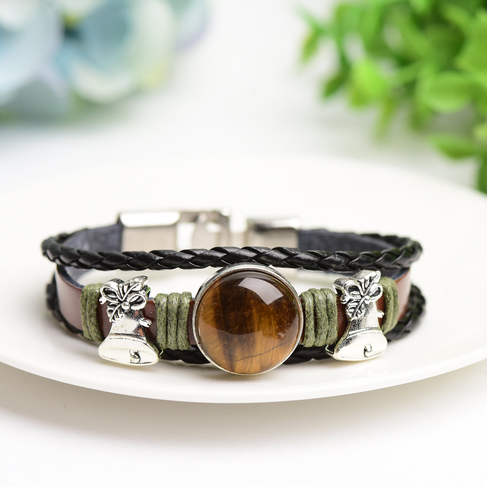 Mixed Crystal Bracelet with Metal Snap Joint Bulk Wholesale Wholesale Crystals