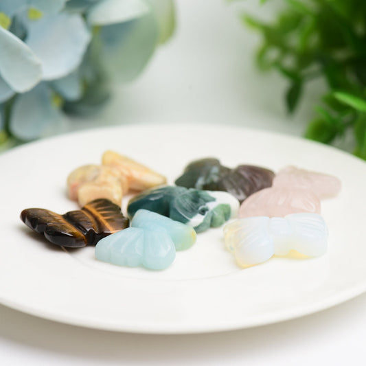 Mixed Crystal Butterfly Crystal Carving for Jewelry DIY Bulk Wholesale Wholesale Crystals