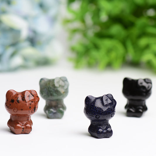 1.2" Hello Kitty Crystal Carving Wholesale Crystals
