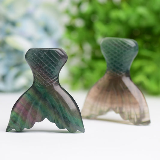 2.8" Fluorite Fish Tail Crystal Carving Wholesale Crystals