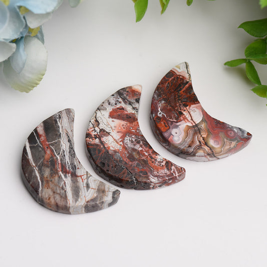 1.8" Mexican Onyx Moon Crystal Carving Bulk Wholesale Wholesale Crystals