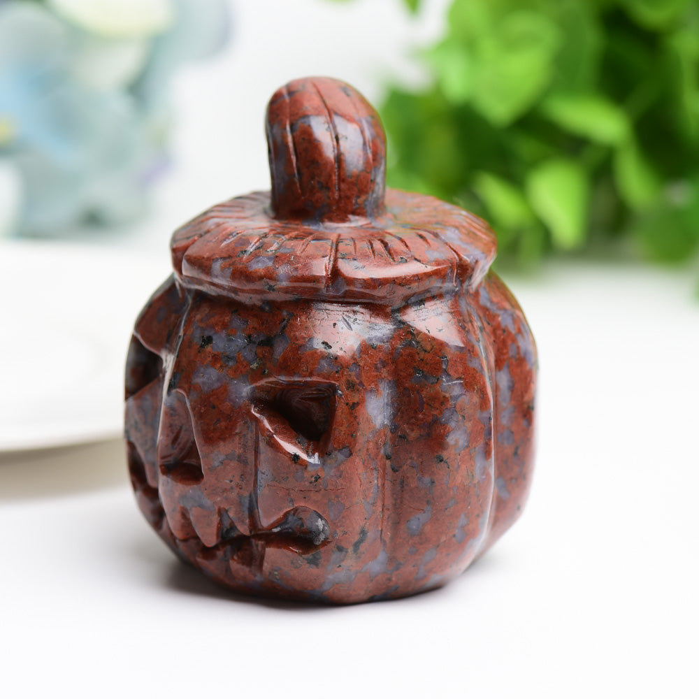 2.8" Re Que Sera Pumpkin Crystal Carving for Halloween Bulk Wholesale Wholesale Crystals