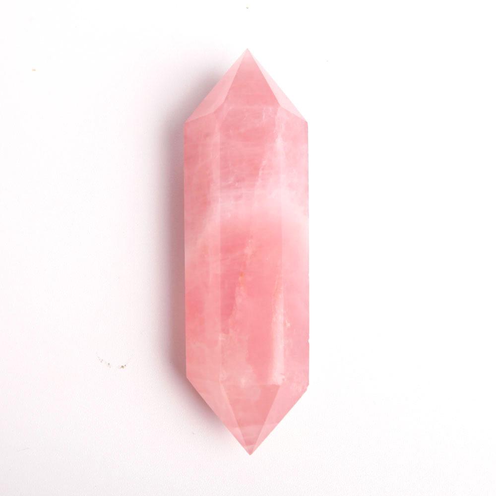 Set of 3 Rose Quartz Double Terminated Crystal Point Wholesale Crystals