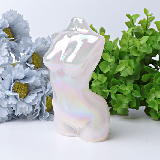 5" Aura Woman Model Body Angel Crystal Carvings Wholesale Crystals