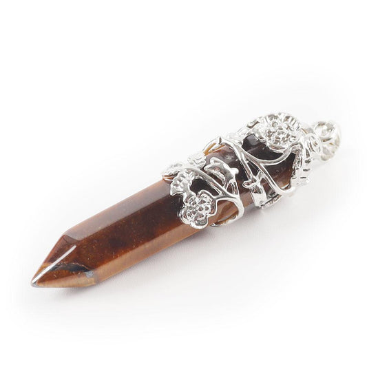 Tiger Eye Point Pendant Wholesale Crystals