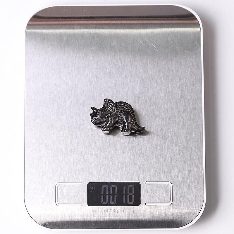 1.7" Silver Obsidian Dinosaur Crystal Carvings Wholesale Crystals