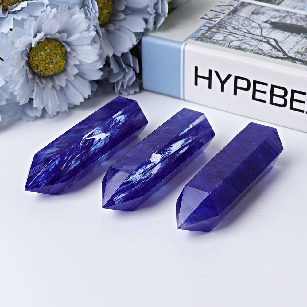 3.5"-4" Blue Smelting Crystal Points Wholesale Crystals