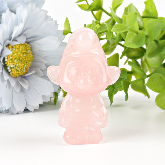 2.3" Rose Quartz Smurfs Crystal Carvings Wholesale Crystals