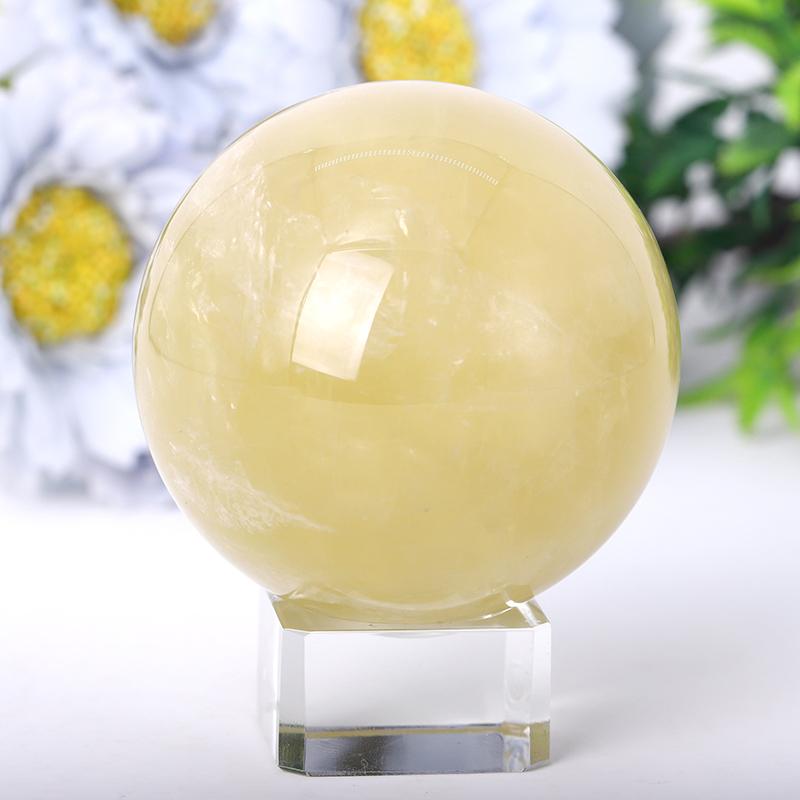 2.0"-4.5" Citrine Sphere Wholesale Crystals
