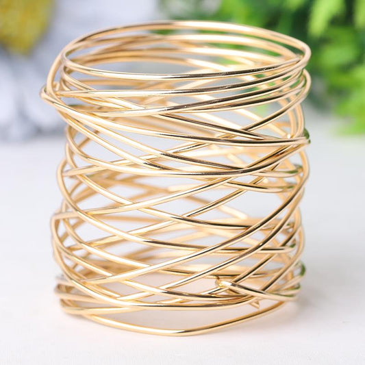 Metal Coil Design Sphere Holder Wholesale Crystals