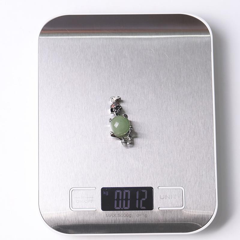 Wholesale Silver Skeleton Wrapped Round Ball Crystal Pendant Wholesale Crystals