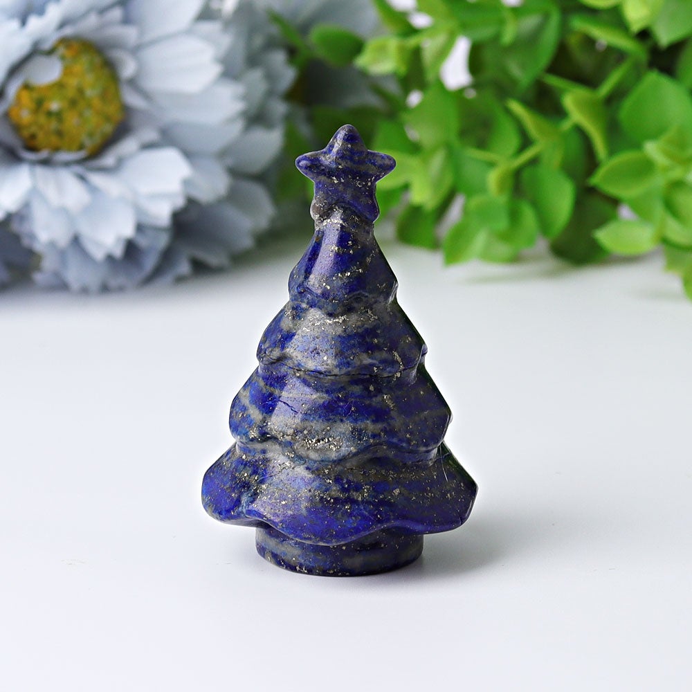 2"-2.5" Christmas Tree Crystal Carvings Wholesale Crystals