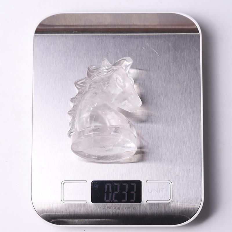 3" Clear Quartz Unicorn Crystal Carvings Wholesale Crystals