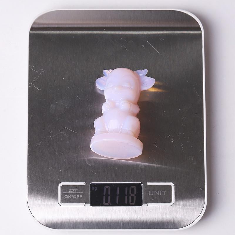 2.5" Pink Opalite Crystal Carvings Wholesale Crystals