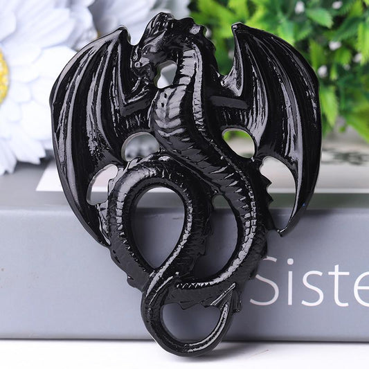 4.0'' High Quality Dragon Crystal Carvings for Decoration Wholesale Crystals