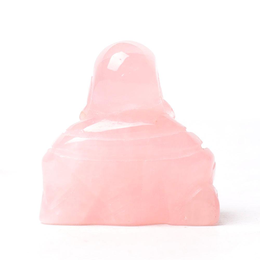 1.5" Rose Quartz Buddha Crystal Carvings Wholesale Crystals