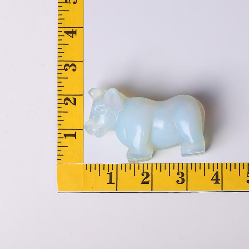 3.5" Opalite Cow Crystal Carving Wholesale Crystals