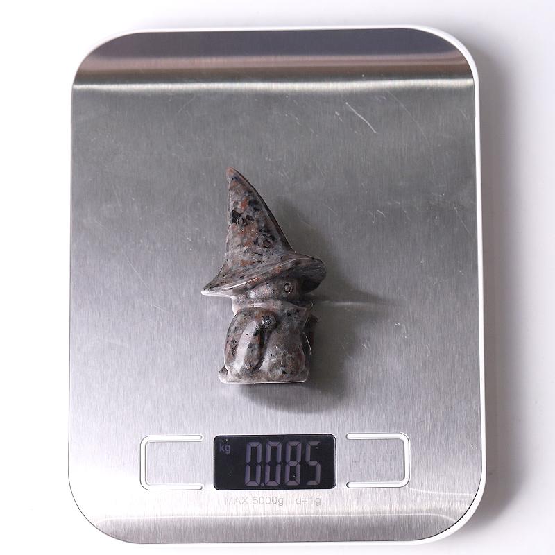 3" Yooperlite Baby Witch Wizard Crystal Carvings for Halloween Wholesale Crystals