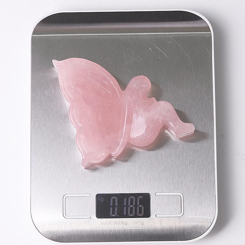 3.3" Rose Quartz Fairy Crystal Carvings Wholesale Crystals