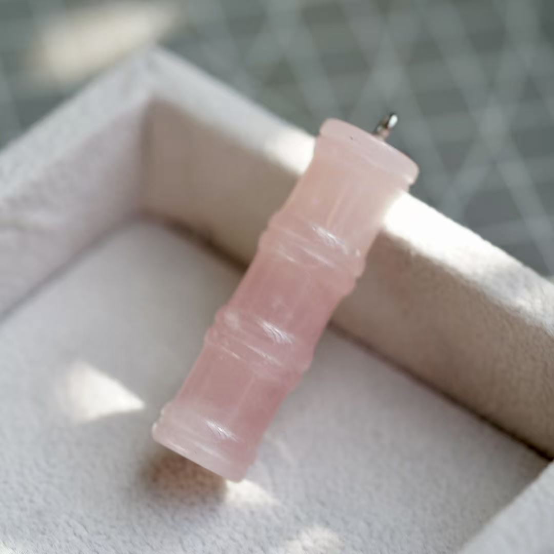 Crystal Bamboo Good Luck Pendant Crystal Healing Bulk Wholesale