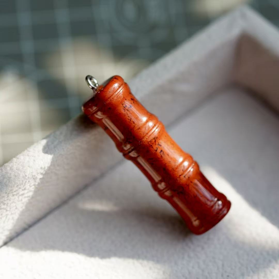 Crystal Bamboo Good Luck Pendant Crystal Healing Bulk Wholesale