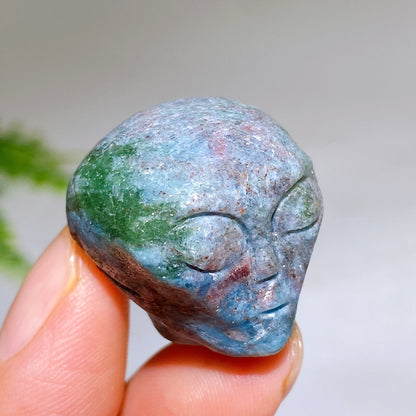 1.0" Crystal Alien Skull Carving for Halloween Wholesale