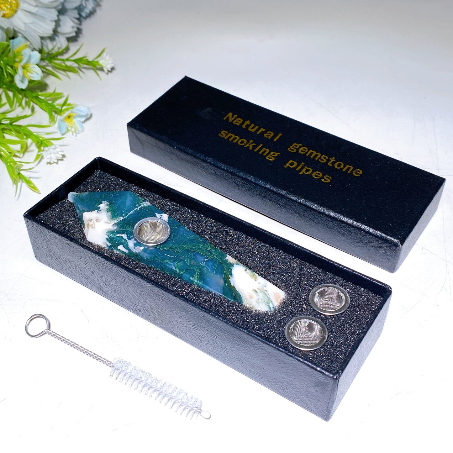 3.9"-4.2" Crystal Smoking Pipe Carving Crystal Healing Bulk Wholesale