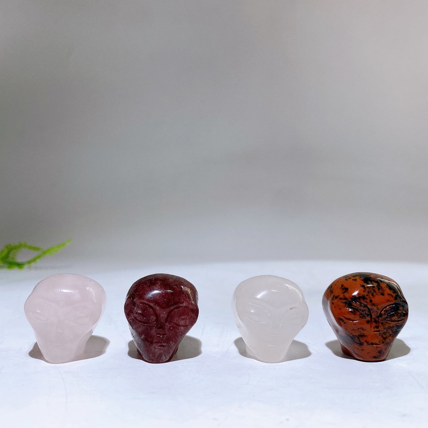 1.0" Crystal Alien Skull Carving for Halloween Wholesale