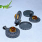 25mm Vintage Silver Metal Citrine Pendant Wholesale