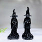 4.2" Black Obsidian Witch Carving for Halloween Crystal Healiing Bulk Wholesale
