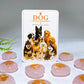 30mm Rose Quartz Heart with Golden Printing Cat Dog Paw Wholesale
