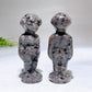 3.2" UV Reactive Yooperlite Alien Carving Wholesale