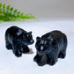 2.0" Natural Black Obsidian Bear Carving Wholesale