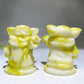 3.1" Natural Gemstone Serpentine Yoda Carving Wholesale