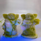 3.1" Natural Gemstone Serpentine Yoda Carving Wholesale