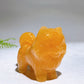 2.2" Naturla Crystal Pomeranian Dog Carving Wholesale