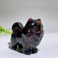 2.2" Naturla Crystal Pomeranian Dog Carving Wholesale