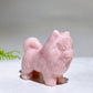 2.2" Naturla Crystal Pomeranian Dog Carving Wholesale