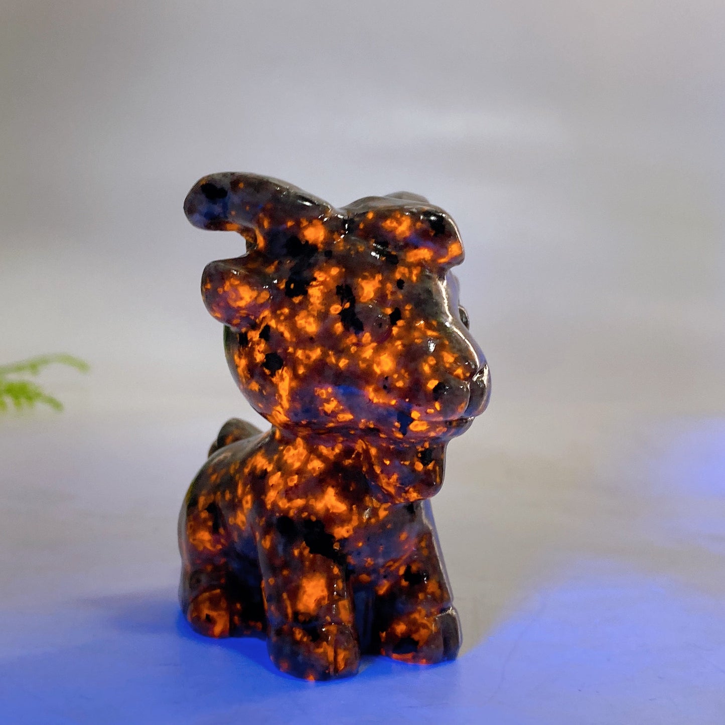 2.3" Natural Crystal Goat Carving Wholesale