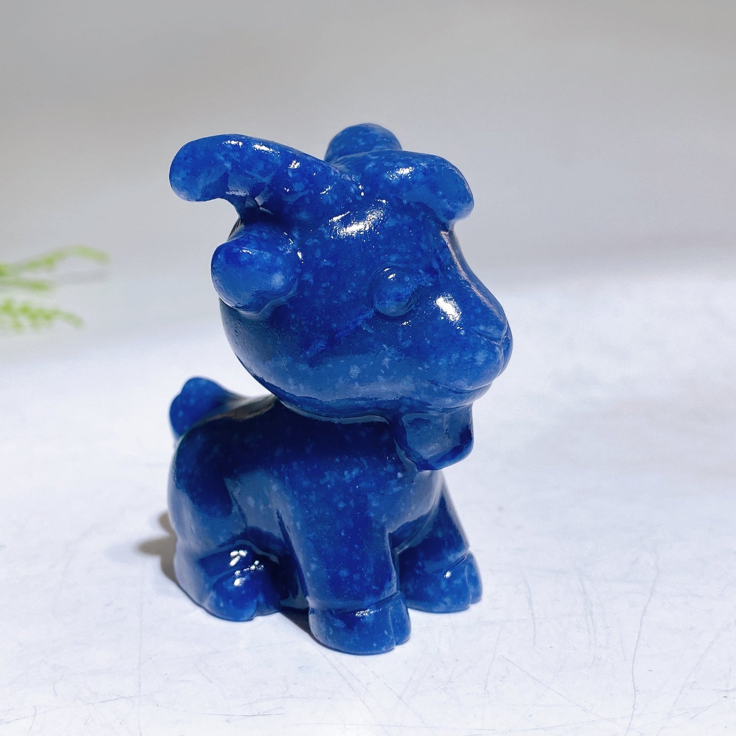 2.3" Natural Crystal Goat Carving Wholesale