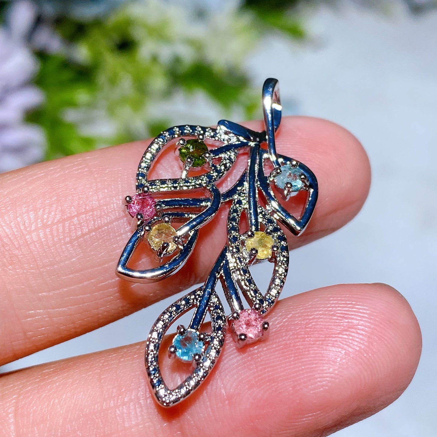 Cooper Silver Plated Crystal Pendant Crystal Healing Bulk Wholesale