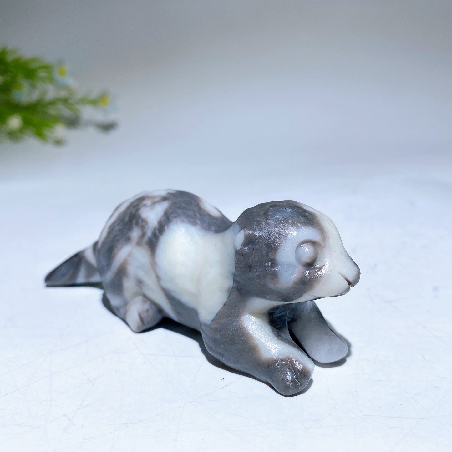 3.5" Natural Gemstone Crystal Beaver Carving  For Gift & Display Wholesale