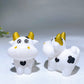 2.4" White Jade Cow Carving For Decoration Wholesale