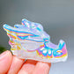 2.3" Aura Clear Quartz Dragon Head Carving Wholesale