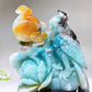 Hand Carved Unique Natural Caribbean Calcite Parrot Peony Cloud Free Form Wholesale