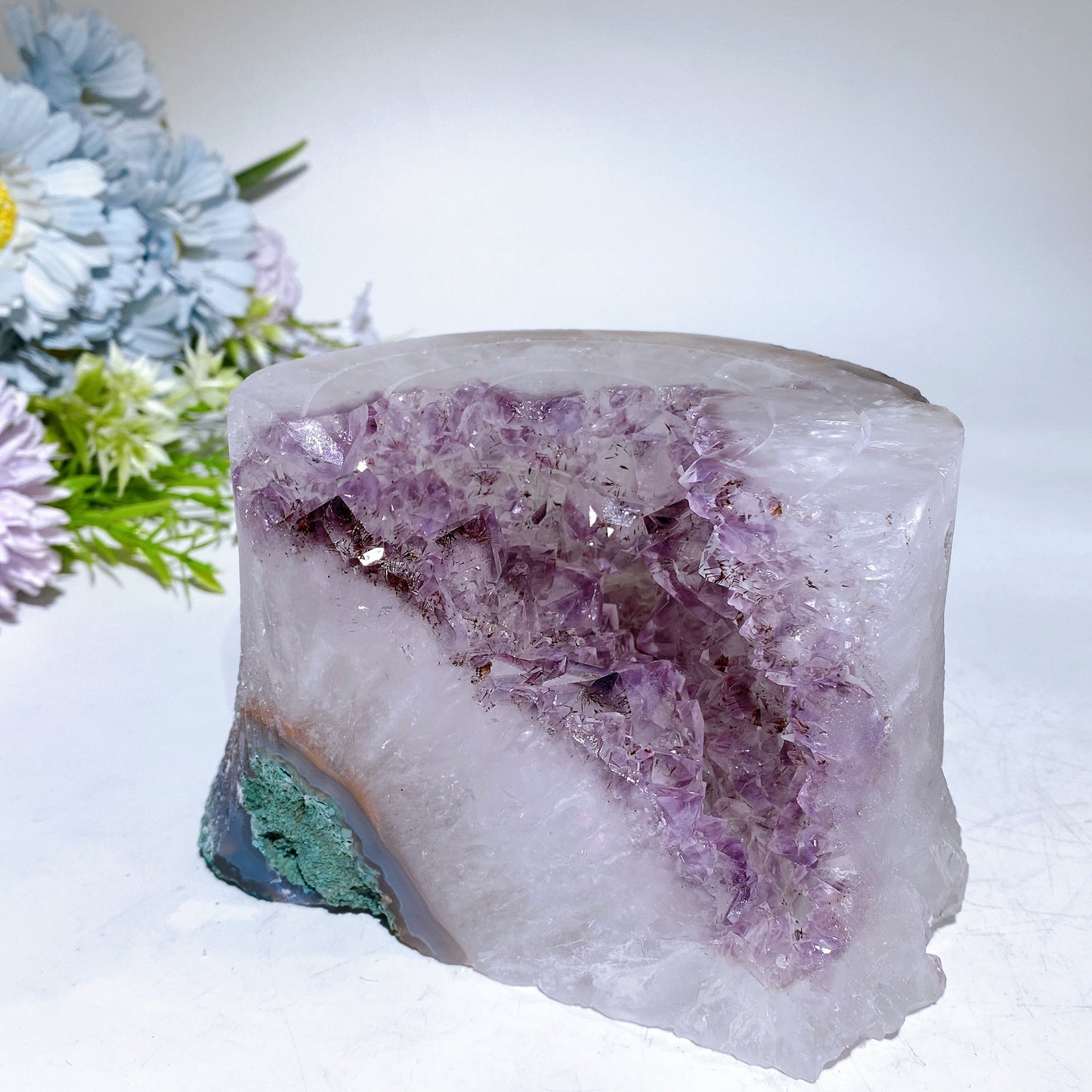 Large Unique Amethyst Cluster Stump Carving Crystal Healing Bulk Wholesale