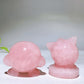 1.7"-1.9" Rose Quartz Kirby Jigglypuff Carving Wholesale