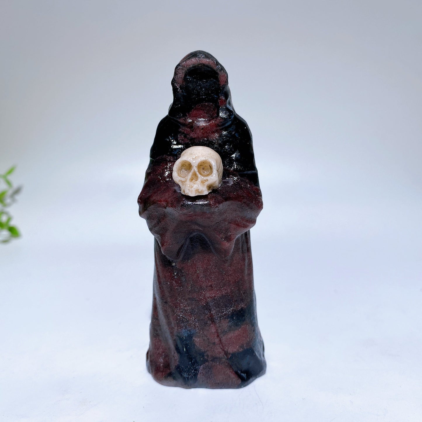 1.4" 3.6" Crystal No-Head Ghost Holding Skull Carving Crystal Healing Bulk Wholesale