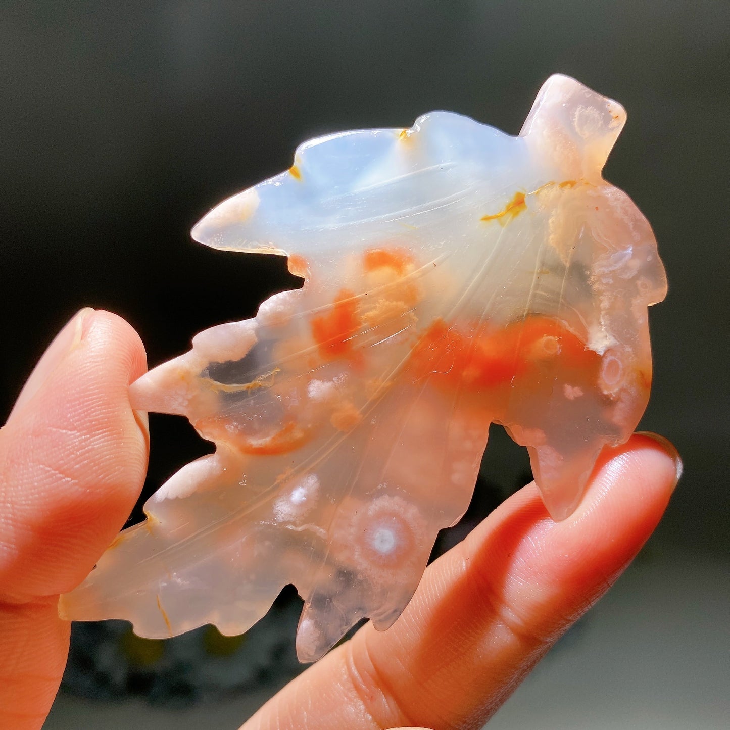 3.0" Crystal leaf Carving Crystal Healing Bulk Wholesale